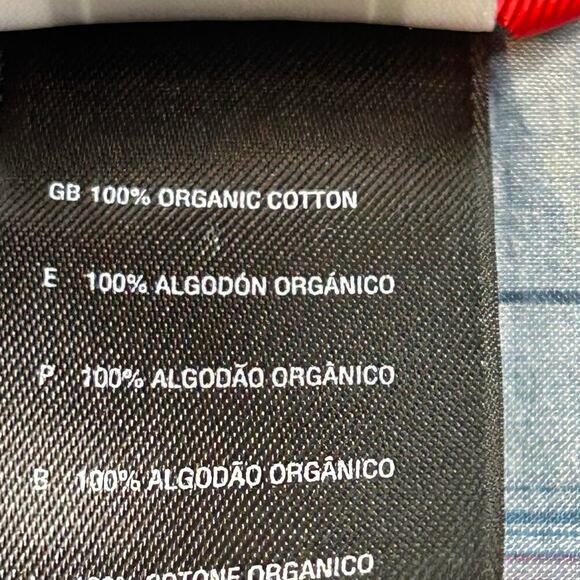 The North Face women's organic cotton striped snap button down 3/4 sleeve size M - Picture 8 of 14